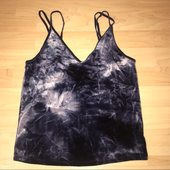 American eagle velvet crop top